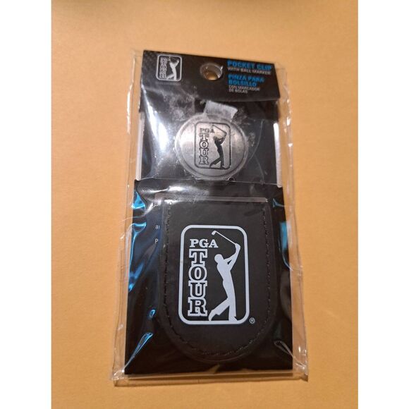 New PGA Tour Black Pocket Clip with Ball Marker NWT Official Golf Accessory - Picture 1 of 2
